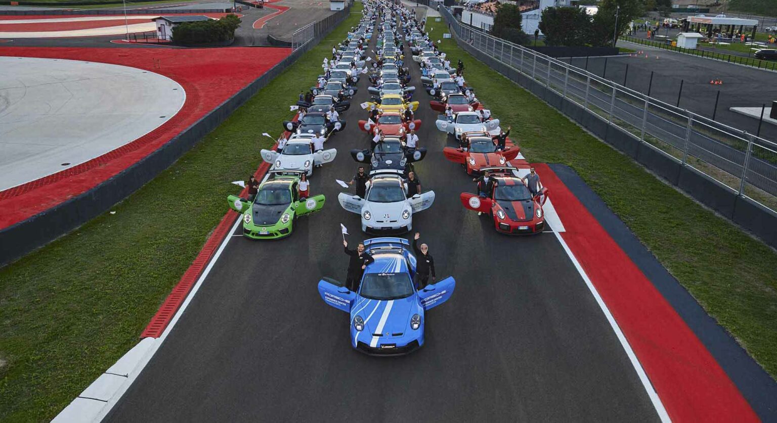 BARGNANA, ITALY - OCTOBER 02: A general view during Porsche Festival 2021 on October 02, 2021 in Bargnana, Italy. (Photo by Guido De Bortoli/Getty Images for Porsche Italia)